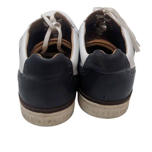 Royal Albatross Kingsman White Navy Spikeless Golf Shoe Size 11 - Picture 6 of 8